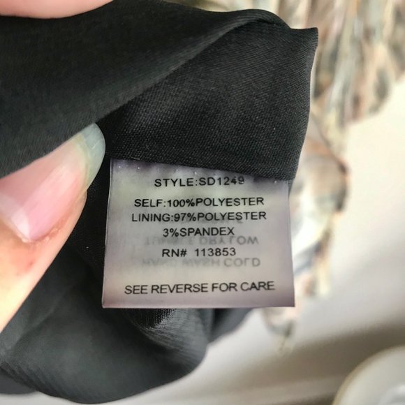 Sugar + Lips / Feather Design Long Sleeve Dress - Picture 10 of 11